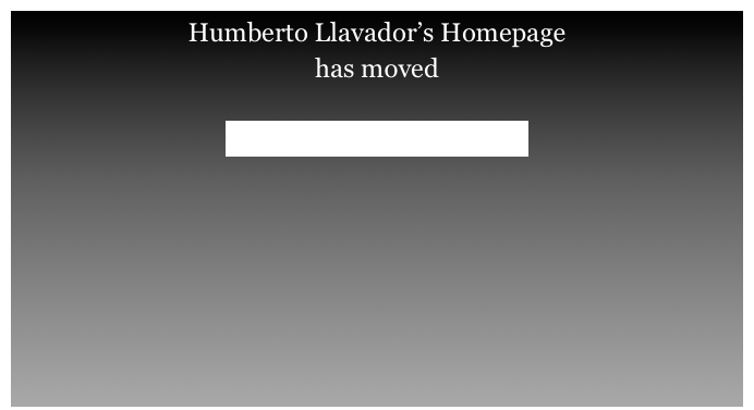 Humberto Llavador’s Homepage has moved

www.llavador.weebly.com

 